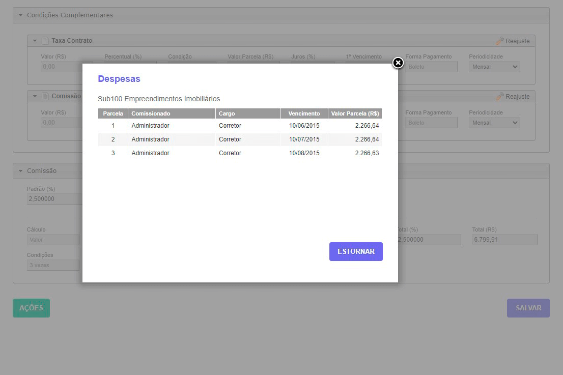 Tela: Tela: Despesas Tela: Despesas